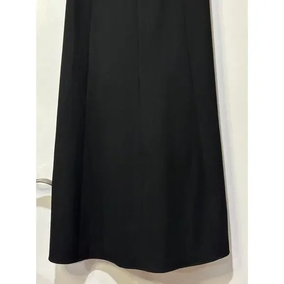Rue Sophie Aurelia Colorblock Midi Dress Taupe Black Size Medium NWT Chic Dressy